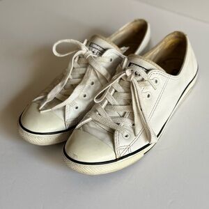 Converse Cream Low-Top Sneakers Chucks 8